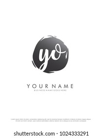 Y & O initial splash logo template vector
