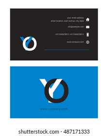 Y & O Joint letter logo, with Business card
