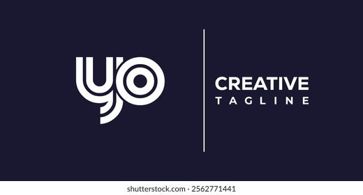 Y and O logo design. YO abstract Letters Logo Monogram. This logo design is the process of creating a visual symbol that represents a brand, company, or individual.