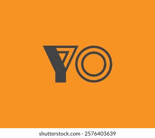 Y and O logo design. YO abstract Letters Logo Monogram. This logo design is the process of creating a visual symbol that represents a brand, company, or individual.