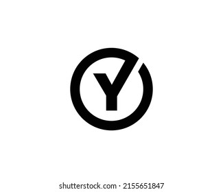 Y OY Logo-Design, Vektorvorlage