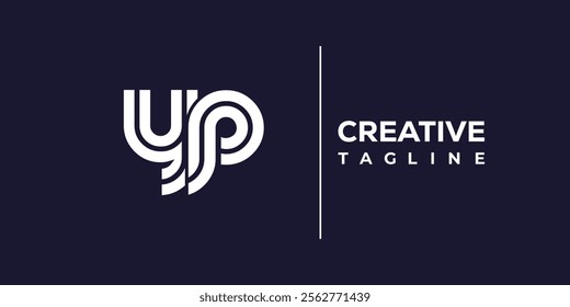 Y and P logo design. YP abstract Letters Logo Monogram. This logo design is the process of creating a visual symbol that represents a brand, company, or individual.