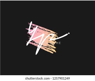 Y P Signature initial logo template vector - Vector 