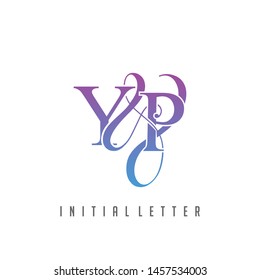 Y & P YP logo initial vector mark.