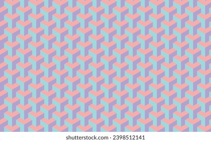 y pattern box soft color seamless pattern