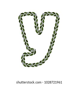 Y Plant Letter Logo Icon Design