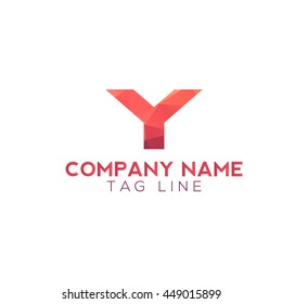 Y polygonal logo