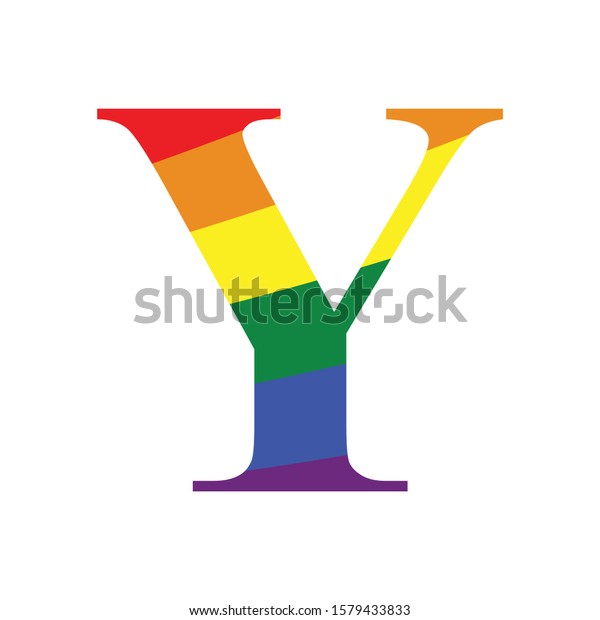 Y Rainbow Letters Gay Alphabet Lgbt Stock Vector Royalty Free 1579433833 2774