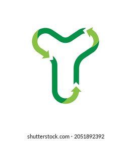 Y With Recycled Logo Suitable for companies whose production is recycling