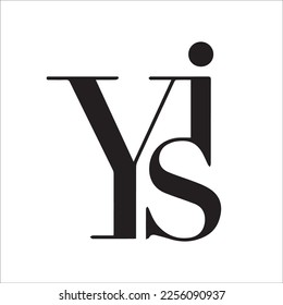 Y, I and S letter logo design, signature logo. YIS Emblem abstract monogram, mark, vector logo