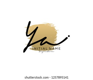 Y A Signature initial logo template vector - Vector 