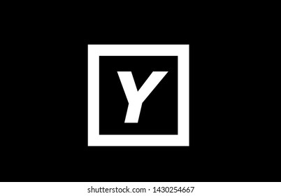 Y simple black and white alphabet letter suitable as a logo icon design for a company or business