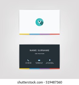 Y Simple Id Card With Alphabet Logo or Icon For Your Business