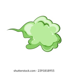 y smell fart cartoon. nose person, model shocked, cloud green y smell fart sign. isolated symbol vector illustration