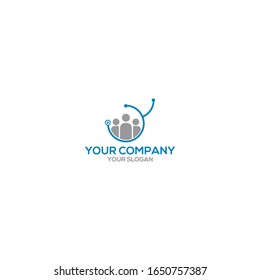 Y Staff Doctor Logo Design Vector