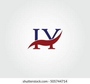 I and Y Swoosh Initial Logo Vector