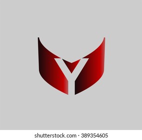 Y symbol graphic elements Y

