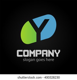 Y symbol graphic elements Y

