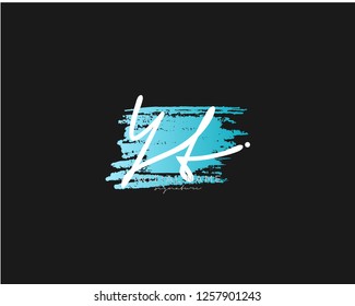 Y T Signature initial logo template vector - Vector 
