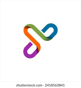 Y Tech Letter logo Concept with Connected Technology Dots and Lines in Blue Purple Colors Vector Design