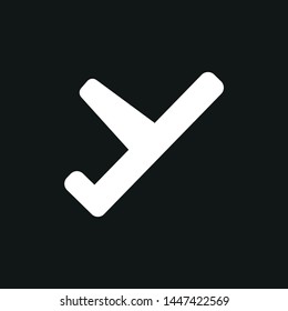 Y typography white logo emblem