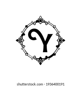 Y Unique abstract geometric vector logo design