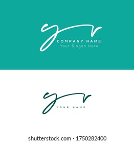 Y V YV  Initial letter handwriting and signature logo.