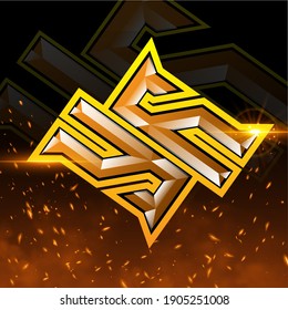 Y Vector logo sign. Esport gaming symbol