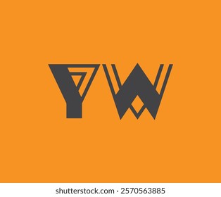 Y and W logo design. YW abstract Letters Logo Monogram. This logo design is the process of creating a visual symbol that represents a brand, company, or individual.