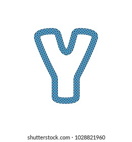 Y Webbing Tape Letter Logo Icon Design