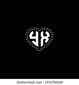 Y X letter logo vector design on black color background. yx monogram