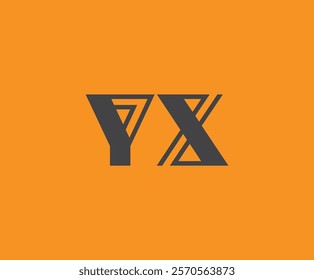 Y and X logo design. YX abstract Letters Logo Monogram. This logo design is the process of creating a visual symbol that represents a brand, company, or individual.