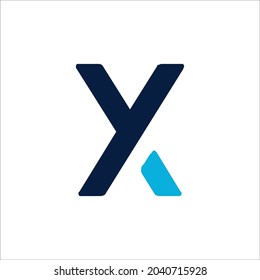 Y and X logo vector template