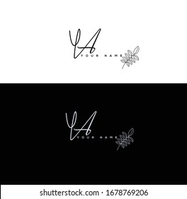Y A YA Initial letter handwriting and signature logo.