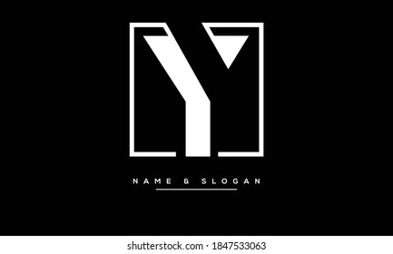 Y ,YY  Abstract Letters Logo Monogram
