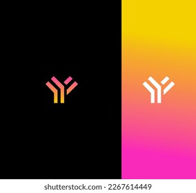 Y, yy  Letter Logo Vector Template Abstract Monogram Symbol 