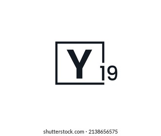 Y19, 19Y Initial letter logo