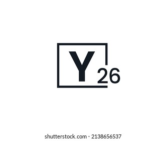 Y26, 26Y Initial letter logo