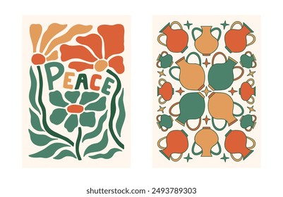 Y2K Abstract Aesthetic Background Designs Discover trendy shapes groovy vector art vintage illustrations modern portraits artistic pastel elements and more in this unique collection