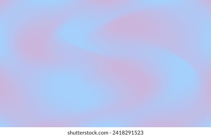Diseño de fondo abstracto Y2K. Gradiente estético de color azul pastel ilustra el vector de la plantilla. para afiches, banner, medios sociales, página, saludo, web