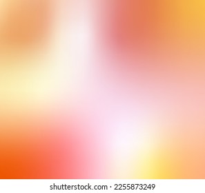 Y2k abstract holographic gradient background with warm yellow orange colors vector illustration, simple blurry textured layout, minimalist style template for web, social media, other purposes