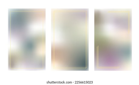 Plantilla de fondo de gradiente holográfico abstracto Y2k con ilustración vectorial de color gris cálido, diseño texturado simple, plantilla de estilo minimalista para web, medios sociales, otros fines