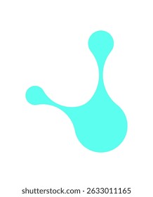 Y2K abstract metaball Shape. Playful icon of modern shape and form. Retro element of the 90s, bold design, and graphic aesthetic, suitable for trendy decoration art collections.