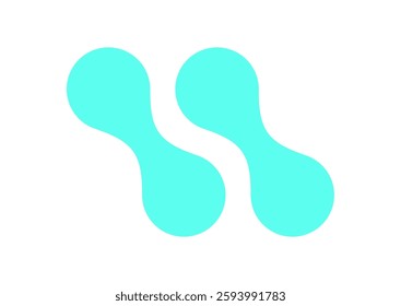 Y2K abstract metaball Shape. Retro icon with modern shape. Psychedelic element, bold graphic style, trendy logo for decoration or poster use.