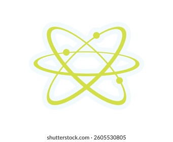 Y2K abstract sticker shape. Modern symbol with a retro aesthetic. Geometric element of the 90s, bold and cool, perfect for decoration, trendy art, or streetwear collections.