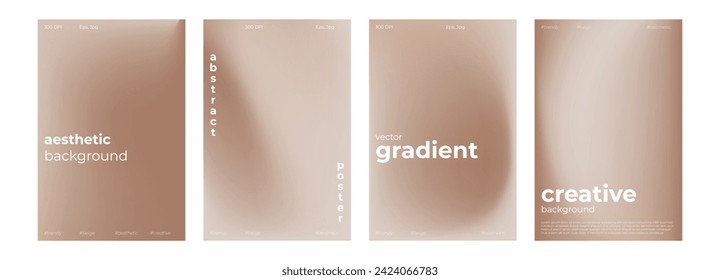 Y2k Aesthetic abstract nude gradient background with beige, pink, pastel, soft blurred pattern. Poster for social media stories, album covers, banners, templates for digital marketing.