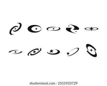 Y2K Aesthetic Design Element Set