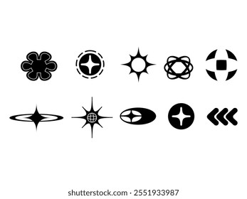 Y2K Aesthetic Design Element Set