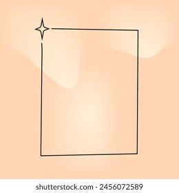 y2k aesthetic minimalistic element on 2000s blurred background, modern boho style.