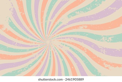 Y2K aesthetic, Retro Groovy Wavy Psychedelic background with texture, 2000 background. Vector illustration.